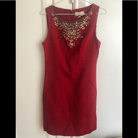 Anthropologie Red Evening Dress - Size 4 - Picture 2 of 8